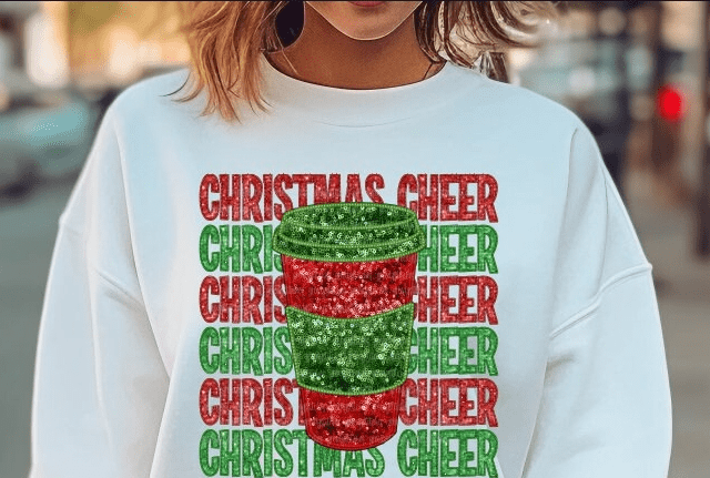 Sparkle Christmas Cheer Graphic Apparel