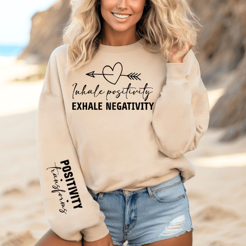 Exhale Negativity Graphic Apparel