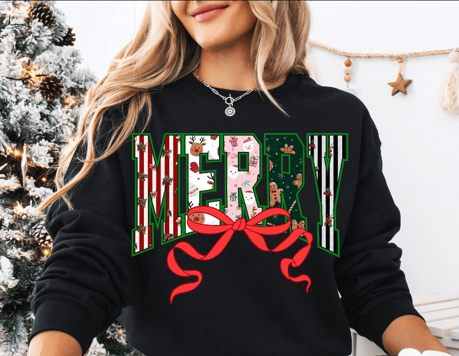 Merry Bow Graphic Apparel