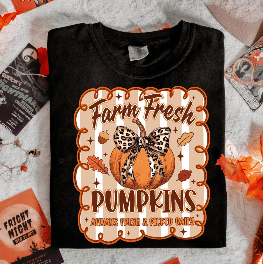 Farm Fresh Pumpkins Graphic Apparel