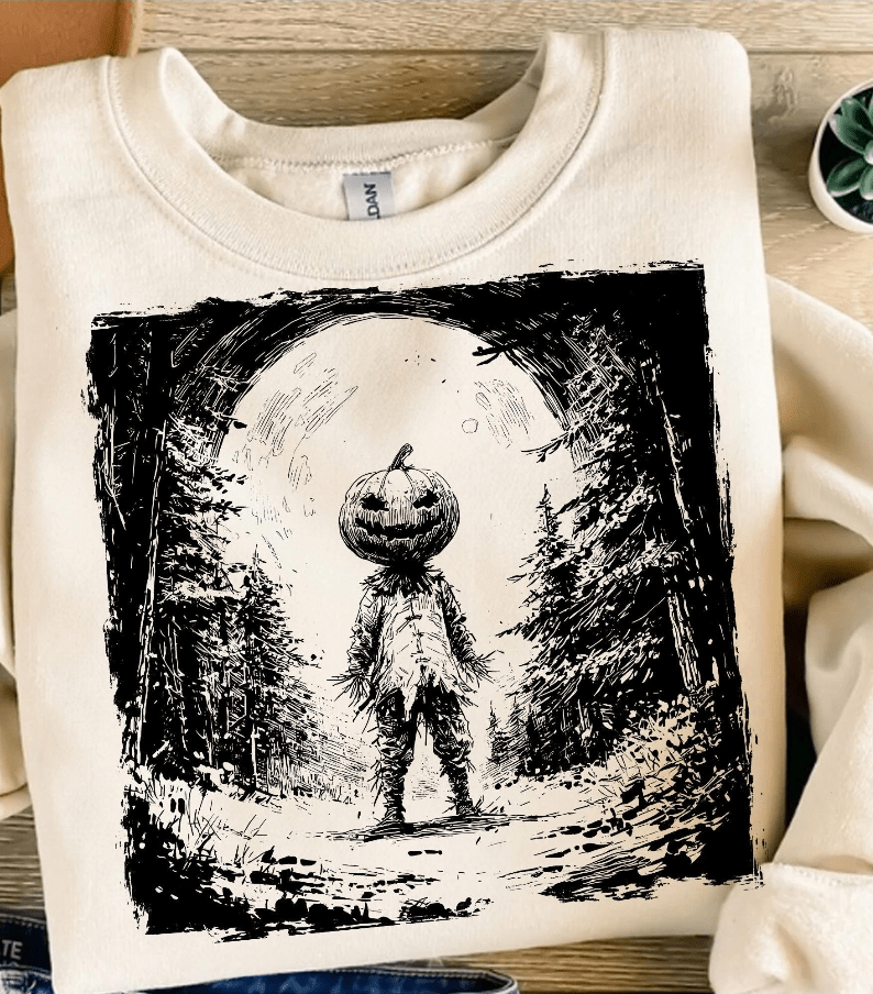 Pumpkin Horror Graphic Apparel