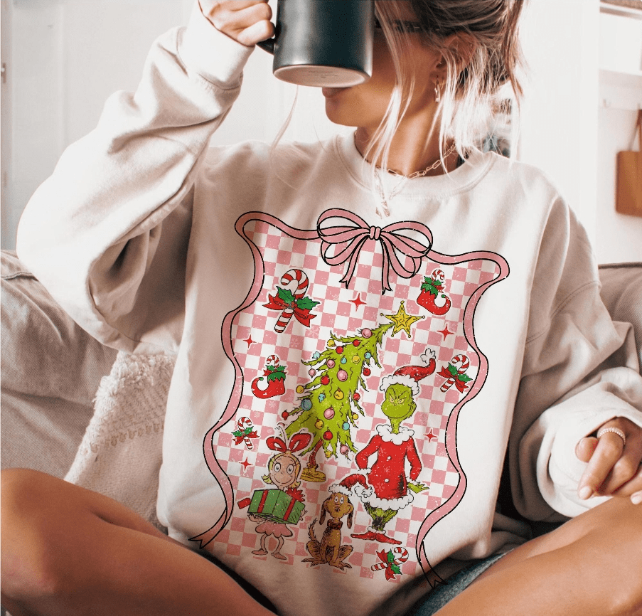 Preppy Grinch Graphic Apparel