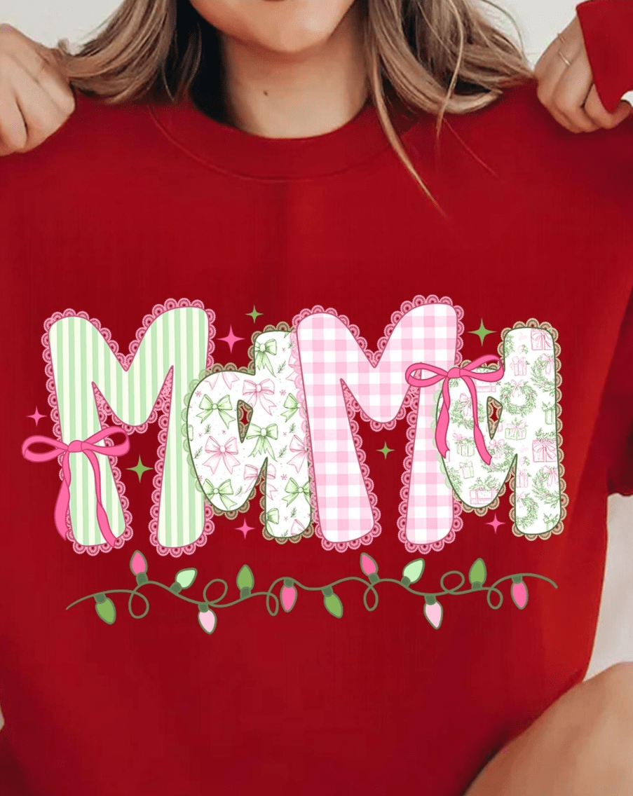 Christmas Lights Mama Graphic Apparel