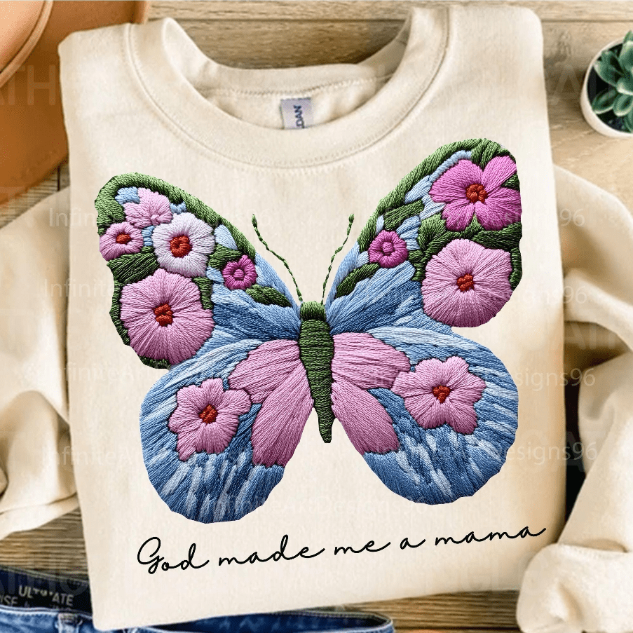 God Made Me a Mama Graphic Apparel