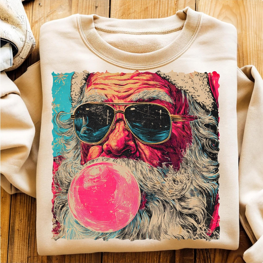 Cool Santa Graphic Apparel