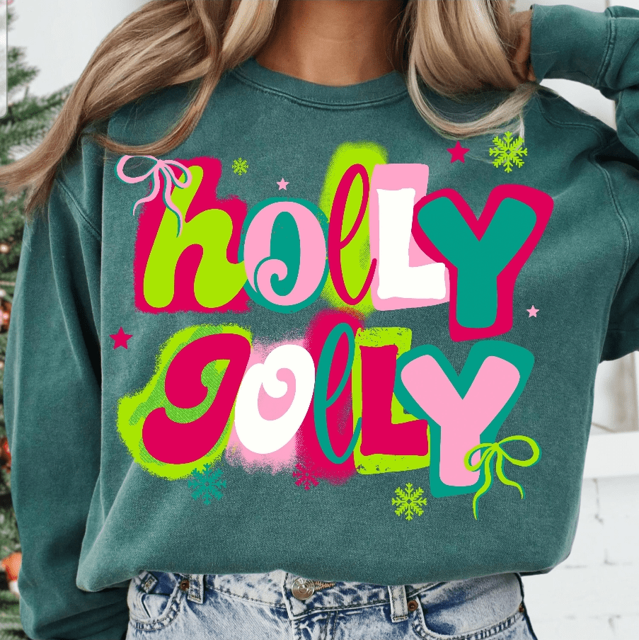 Holly Jolly Preppy Graphic Apparel
