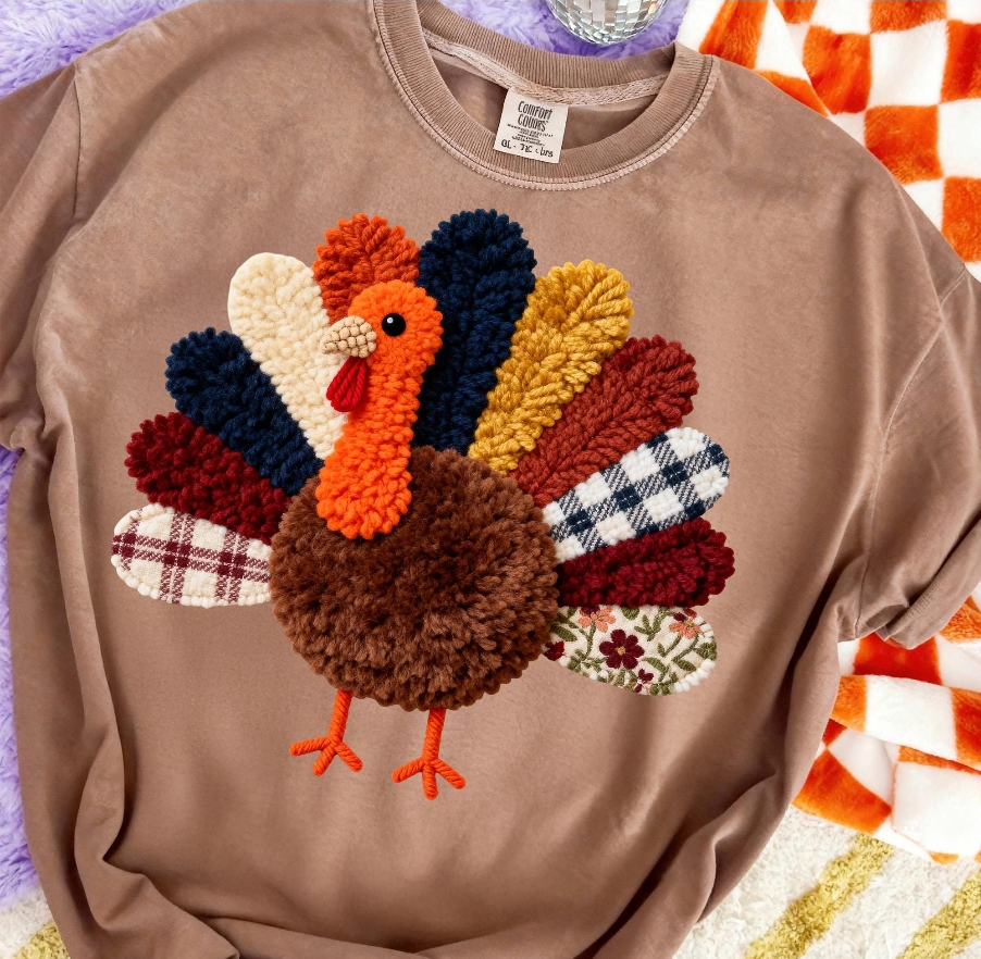 Turkey Faux yarn Graphic Apparel