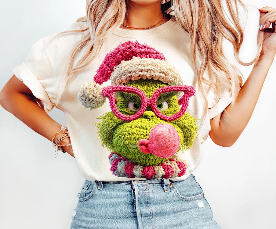 Bubble Mr. Green Faux yarn Graphic Apparel