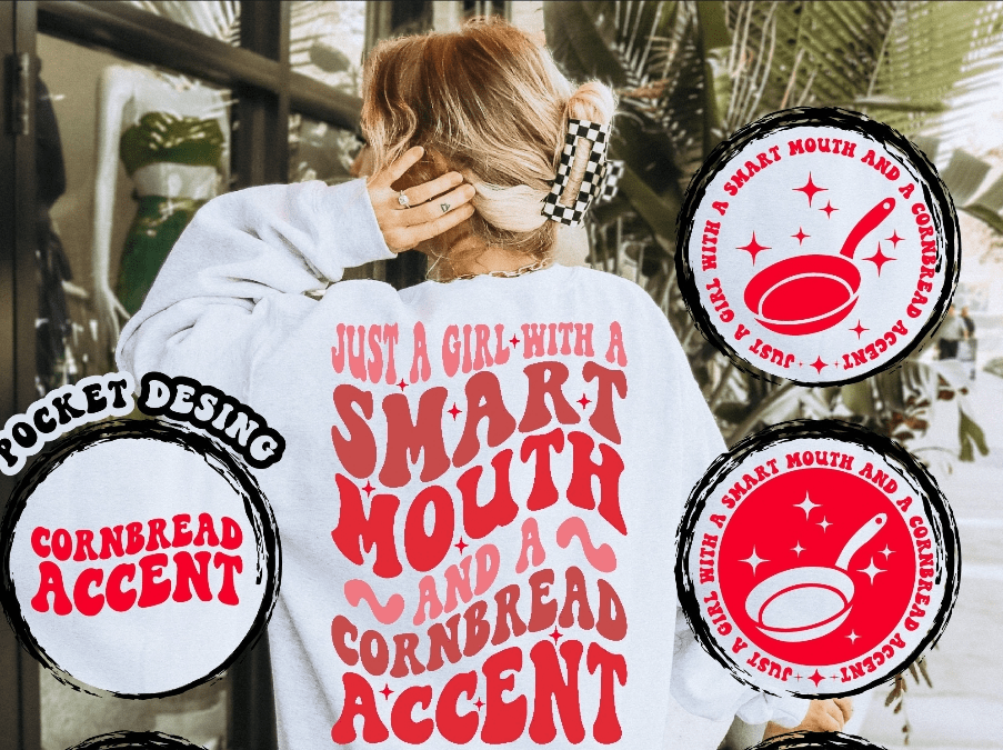 Smart Mouth Crewneck Graphic Apparel