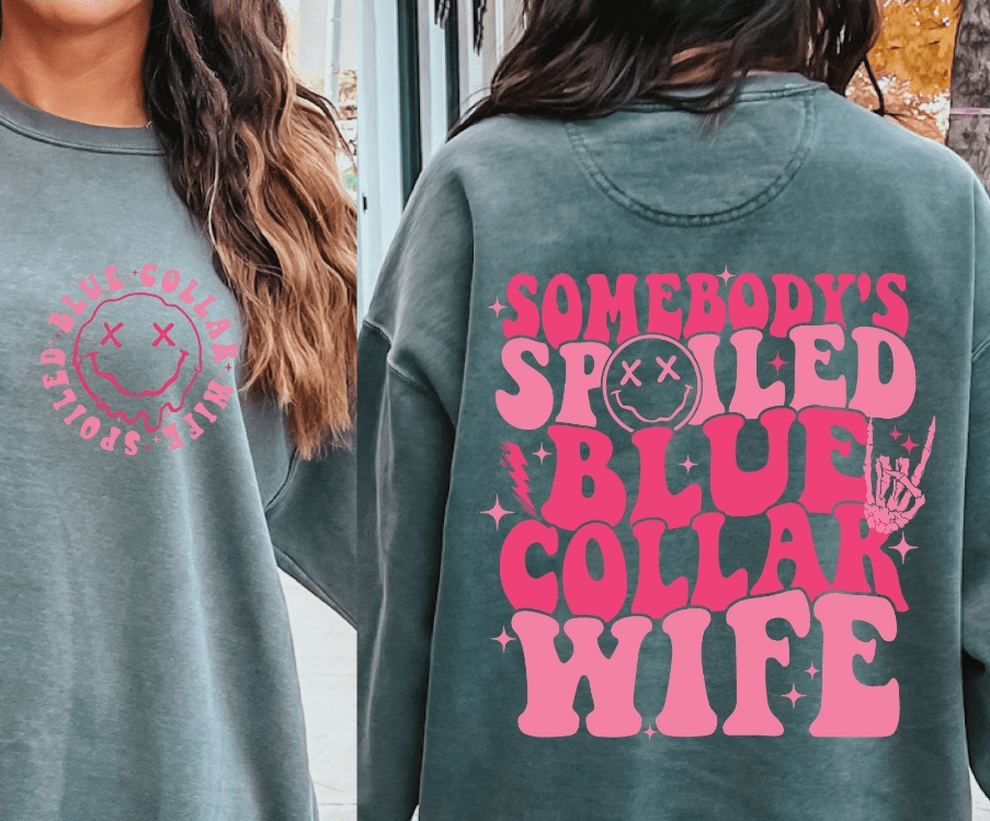 Spoiled Blue Collar Wife Graphic Apparel