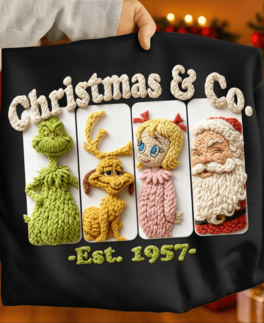 Christmas & CO faux Latch Hook Graphic Apparel