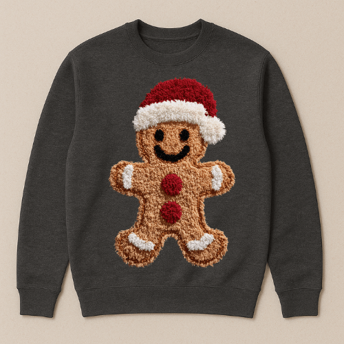 Gingerbread faux latch hook Graphic Apparel