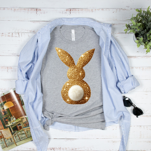 Gold Bunny Graphic Apparel