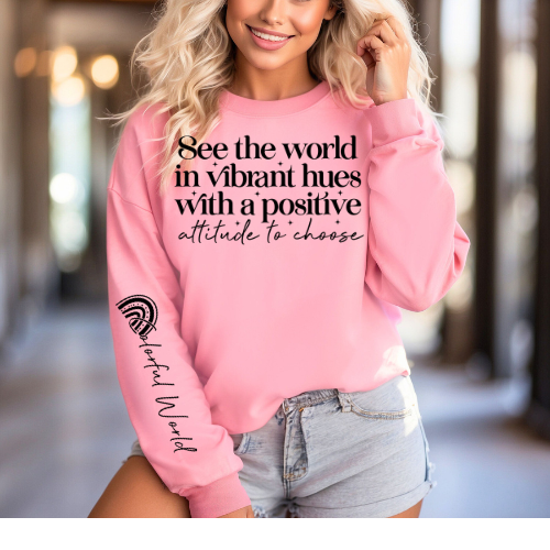 See the World in Vibrant Hues Graphic Apparel