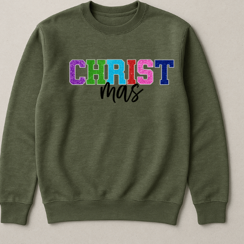 Christmas faux sparkle Graphic Apparel