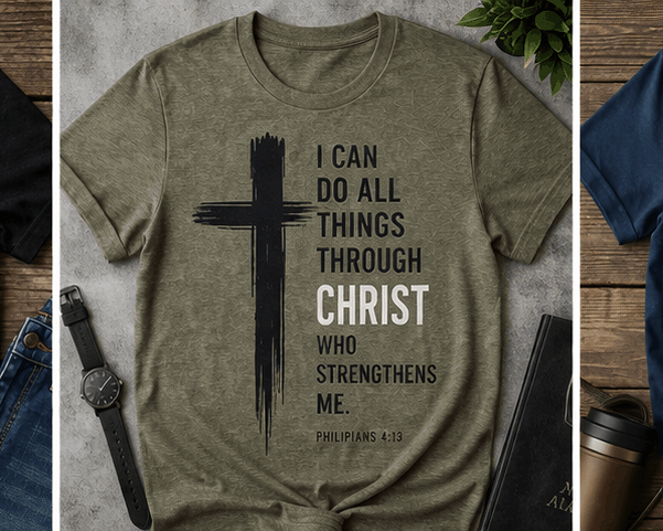 Faith Can Move Mountains (2) Graphic Apparel