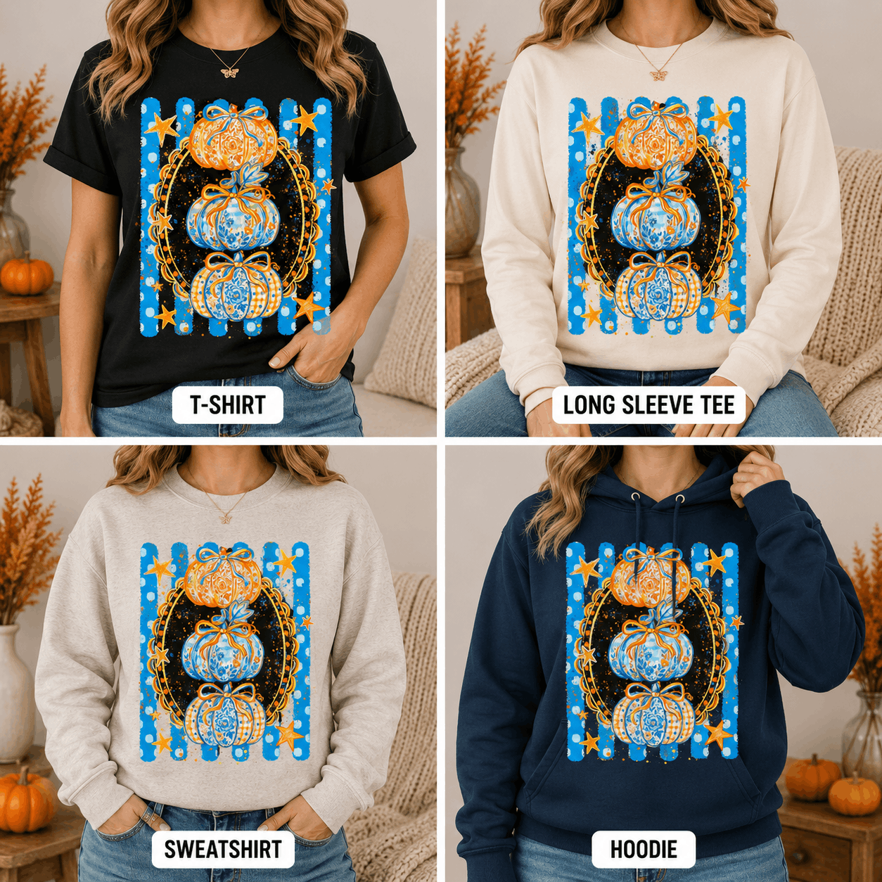 Pumpkin Stack Graphic Apparel