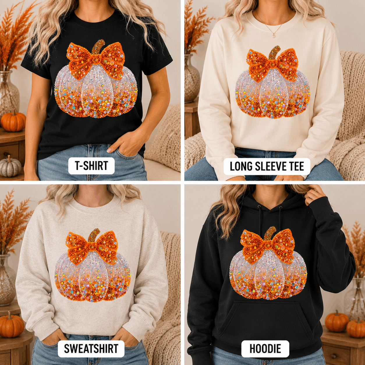 Pumpkin Sparkle Graphic Apparel