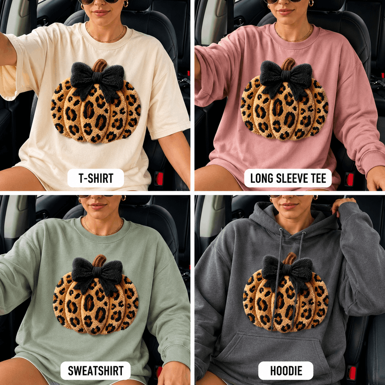 Leopard Pumpkin Graphic Apparel