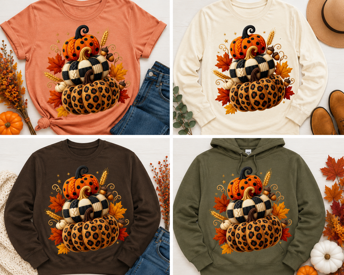 Pumpkin Stack Graphic Apparel