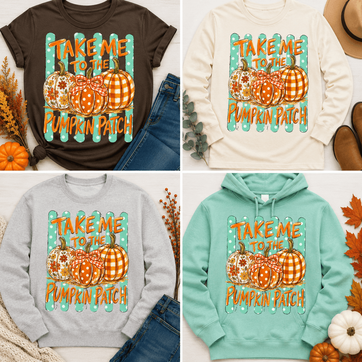 Take Me To The Pumpkin Patch Graphic Apparel