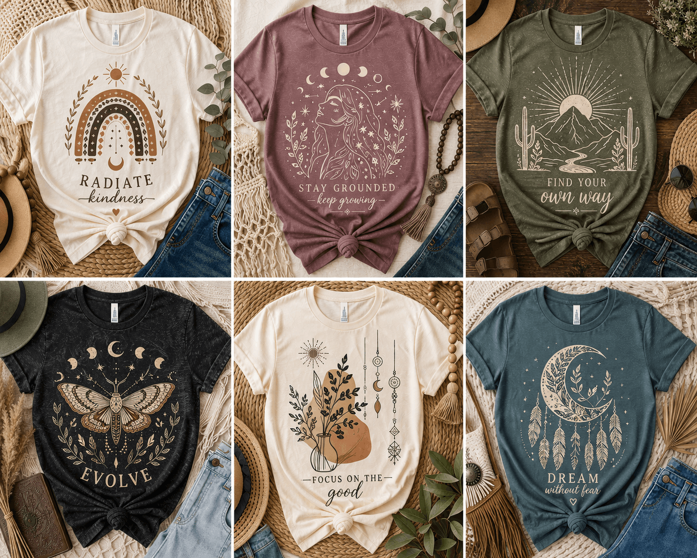 Good Vibes High Tides Graphic Apparel