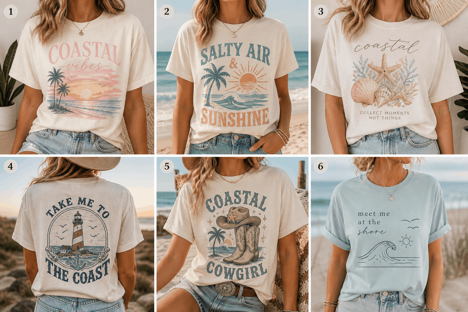 Coastal Moments (3) Graphic Apparel