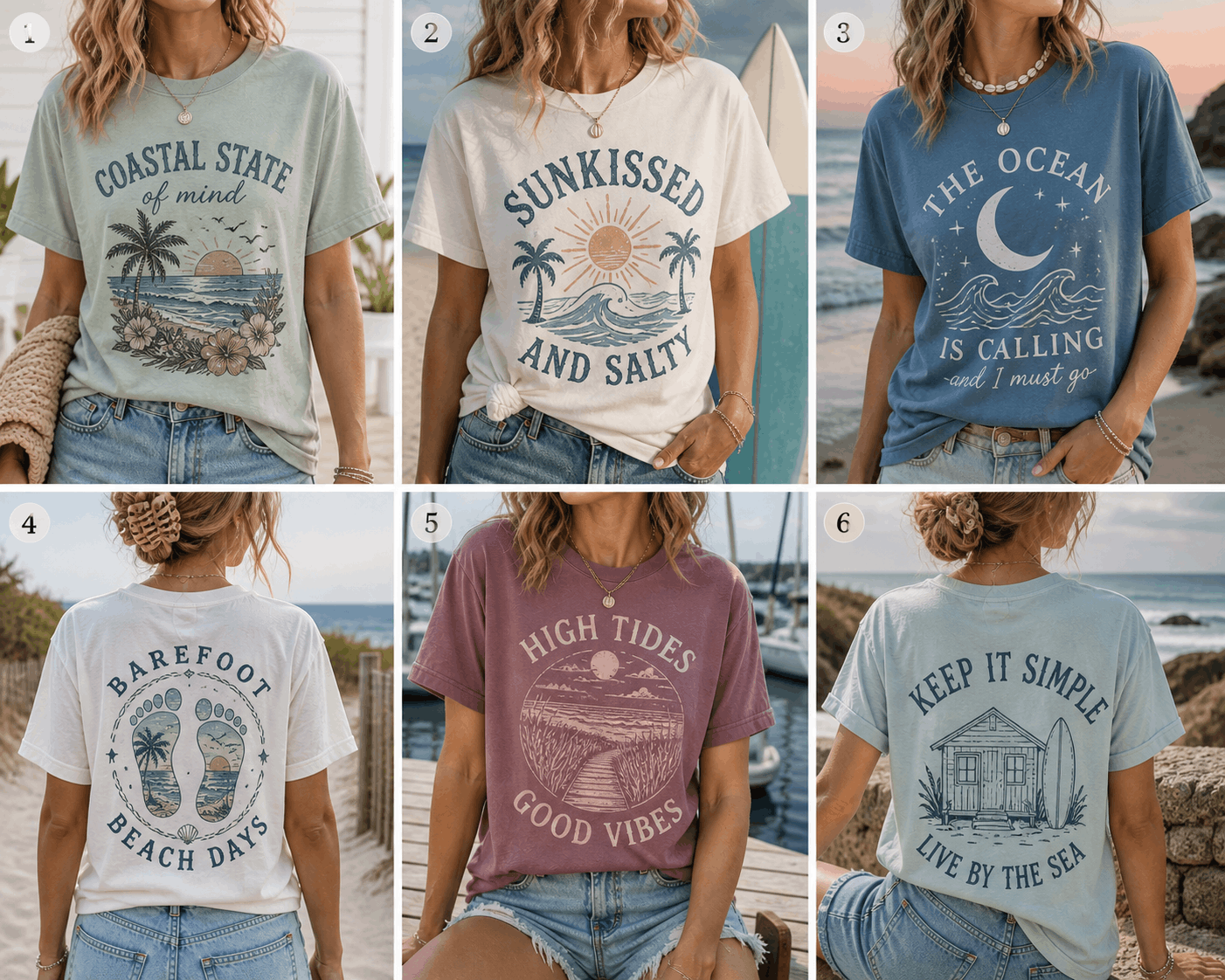Coastal State of Mind Graphic Apparel