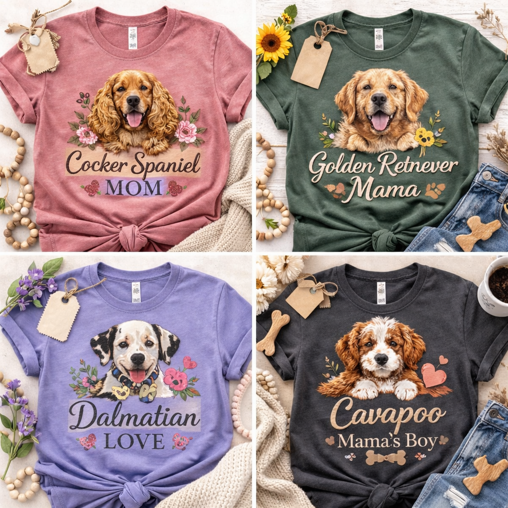 Dog Mom Custom Graphic Apparel