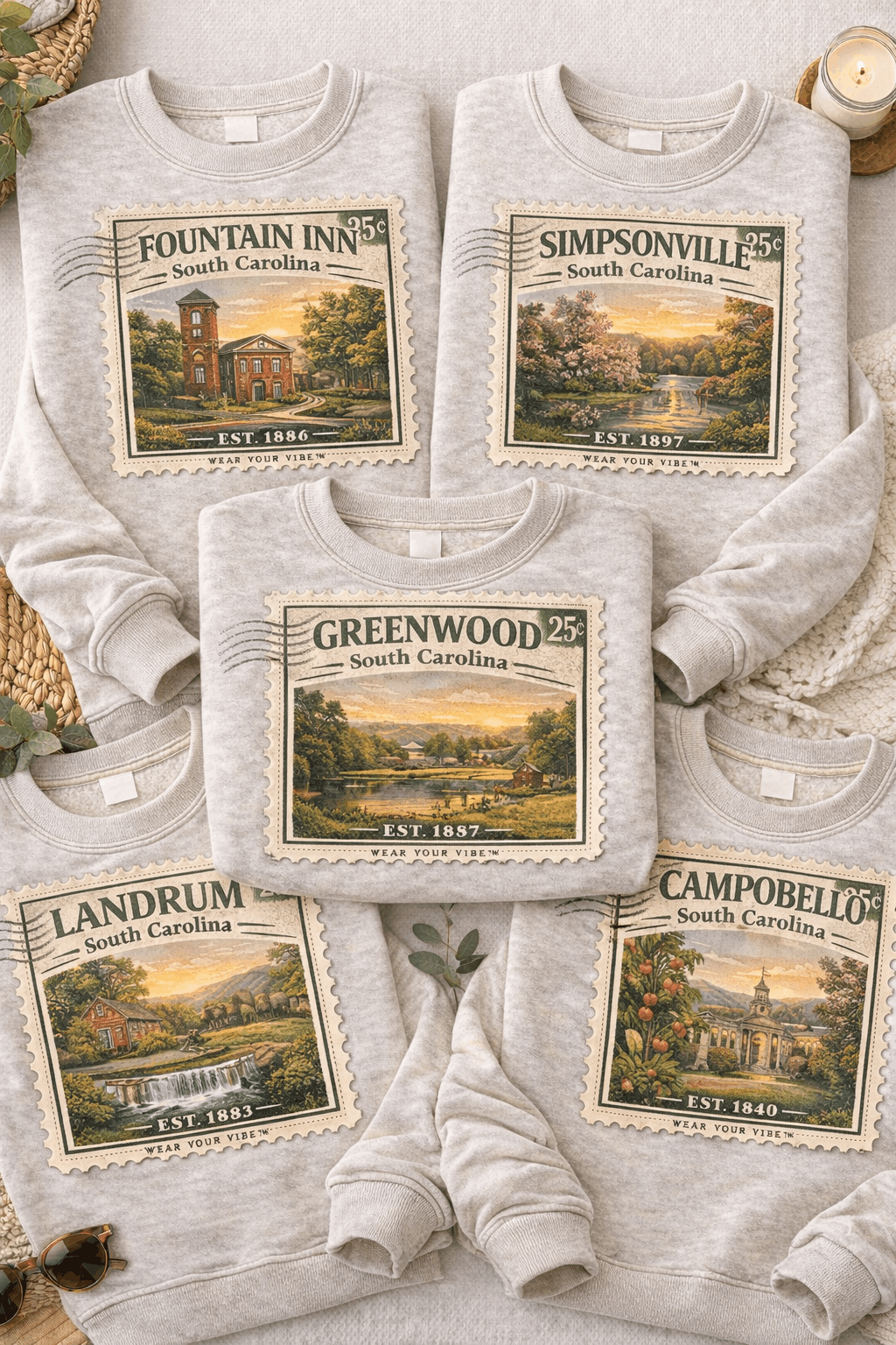 Stamp Out Your Town Graphic Apparel