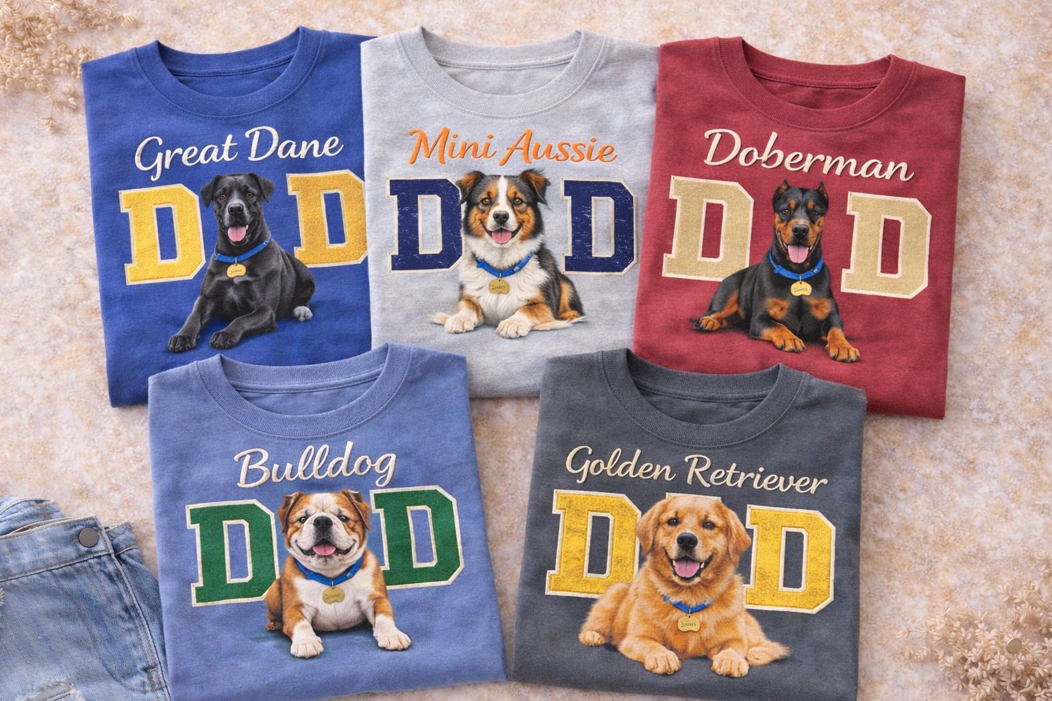 Dog Dad Custom Graphic Apparel