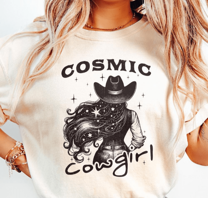 Cosmic Cowgirl Graphic Apparel