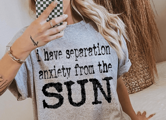 Separation Anxiety From The Sun Graphic Apparel