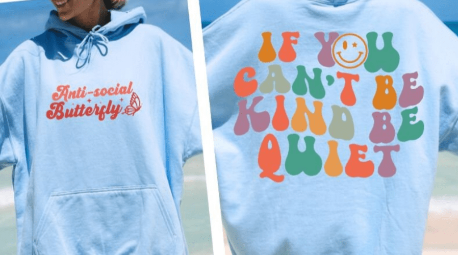 Anti Social Butterfly Graphic Apparel