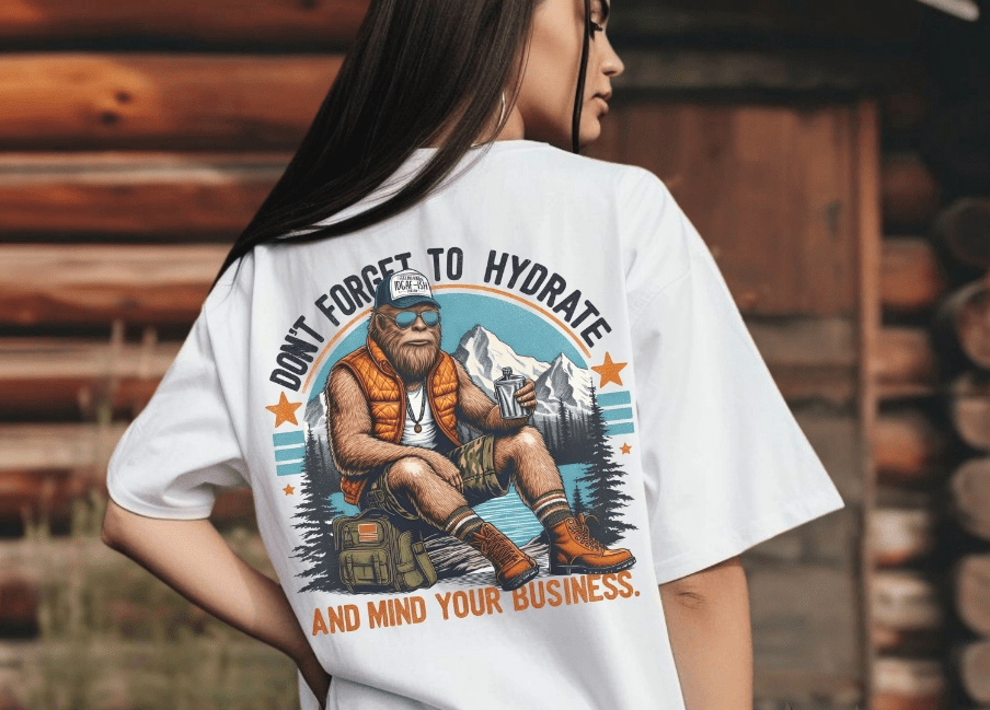 Bigfoot Mind Your Business Graphic Apparel