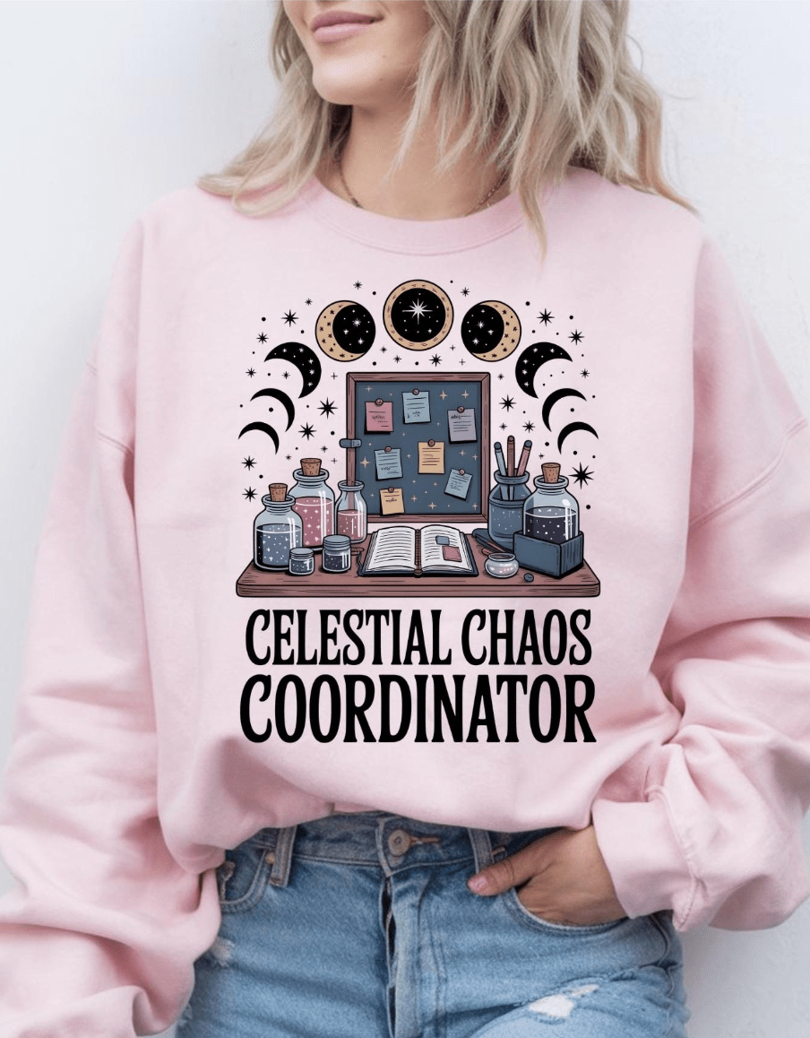 Celestial Chaos Coordinator Crewneck Graphic Apparel