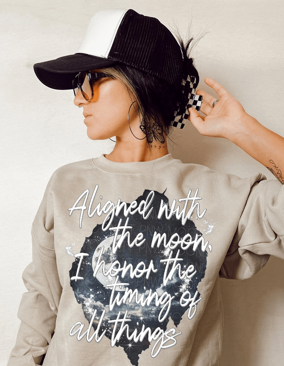 Aligned With the Moon Crewneck Graphic Apparel