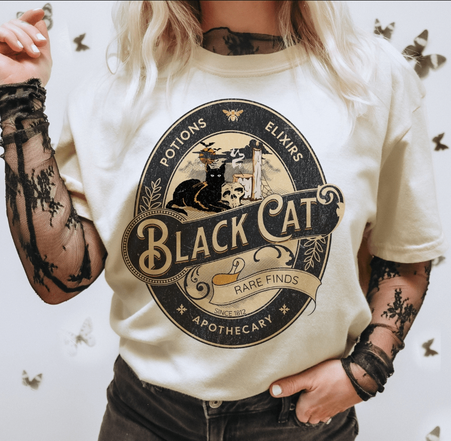 Black Cat Graphic Apparel