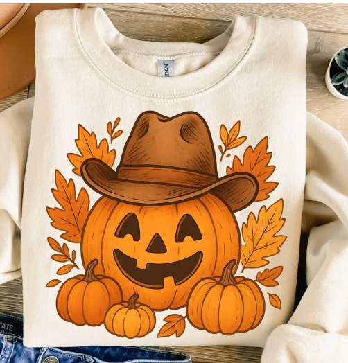 Western Pumpkin Graphic Apparel