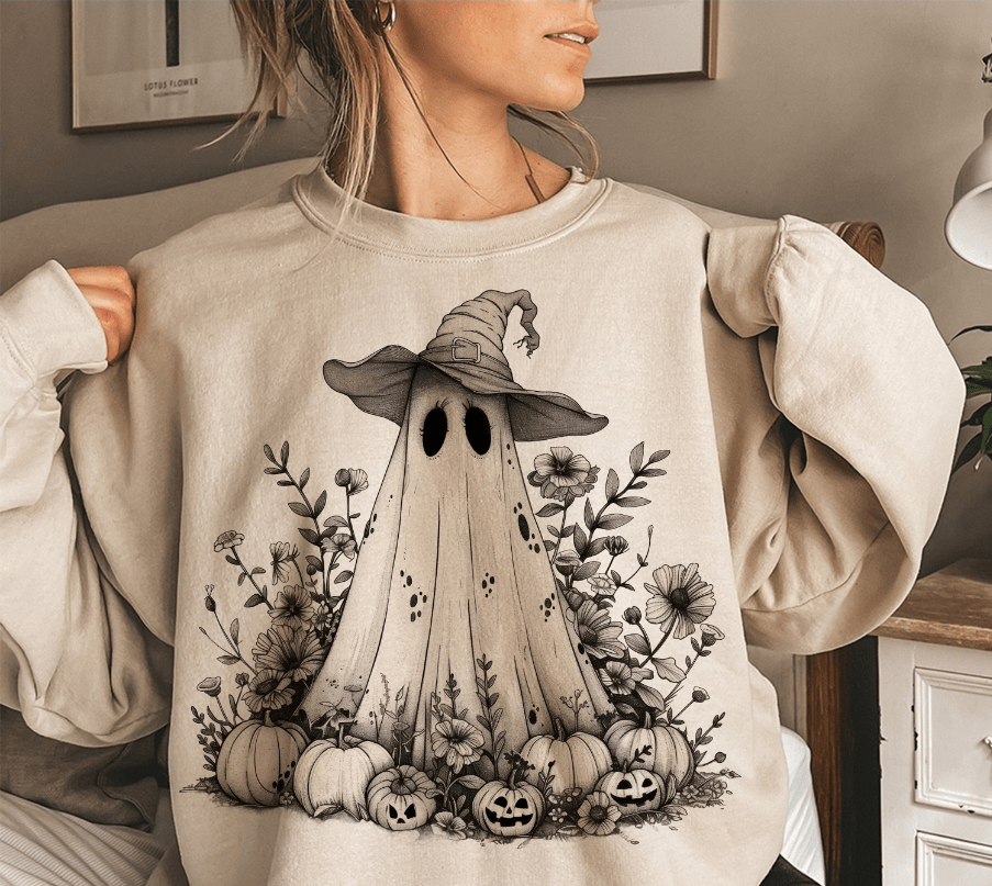 Cutesy Ghost Graphic Apparel