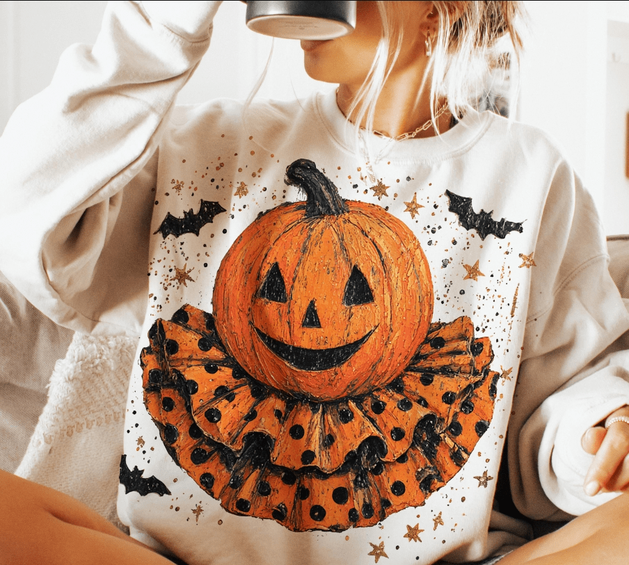 Cutesy Pumpkin Graphic Apparel