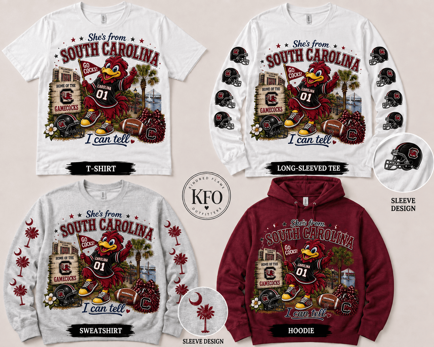 She's From South Carolina Graphic Apparel
