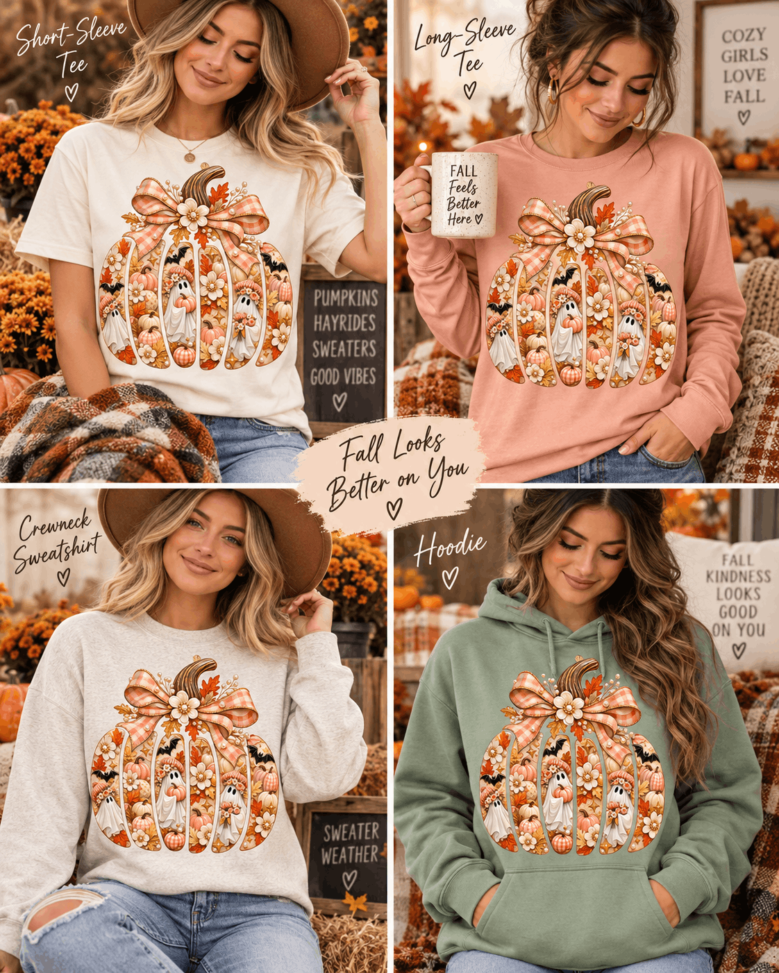 Ghost Pumpkin Graphic Apparel
