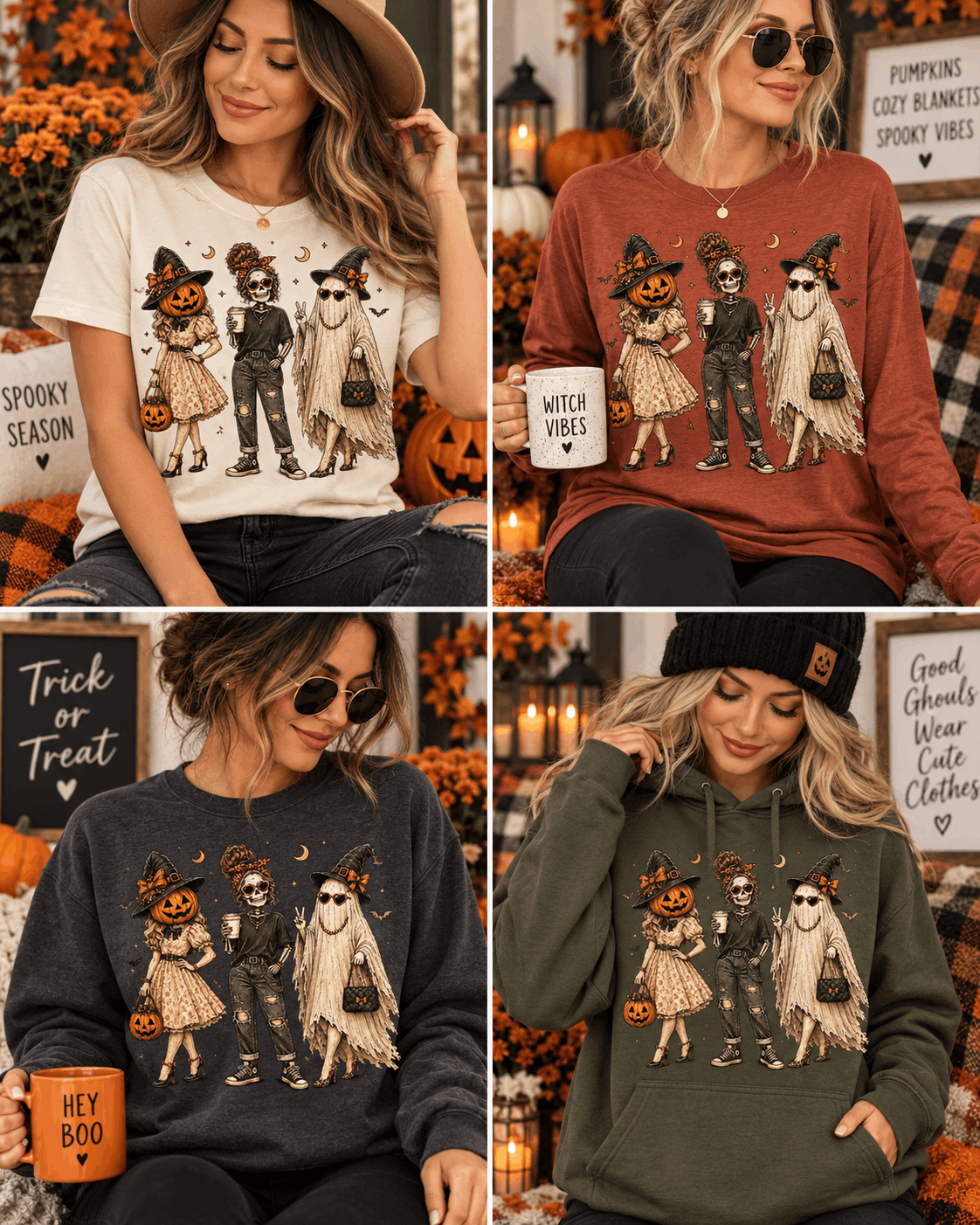 Spooky Girls Graphic Apparel