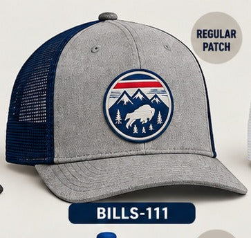 Buffalo Bills Hat Patches: Minimal 111 BILLS-111