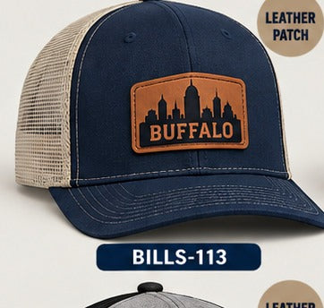 Buffalo Bills Hat Patches: Minimal 113 BILLS-113