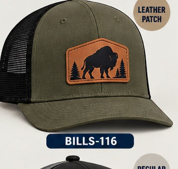 Buffalo Bills Hat Patches: Minimal 116 BILLS-116