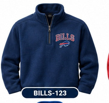 Buffalo Bills Fleece Quarter-Zips I 123 BILLS-123