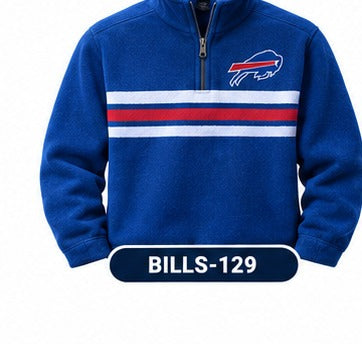 Buffalo Bills Fleece Quarter-Zips I 129 BILLS-129