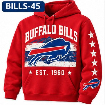 Buffalo Bills Sleeve-Print Hoodies 45 BILLS-45